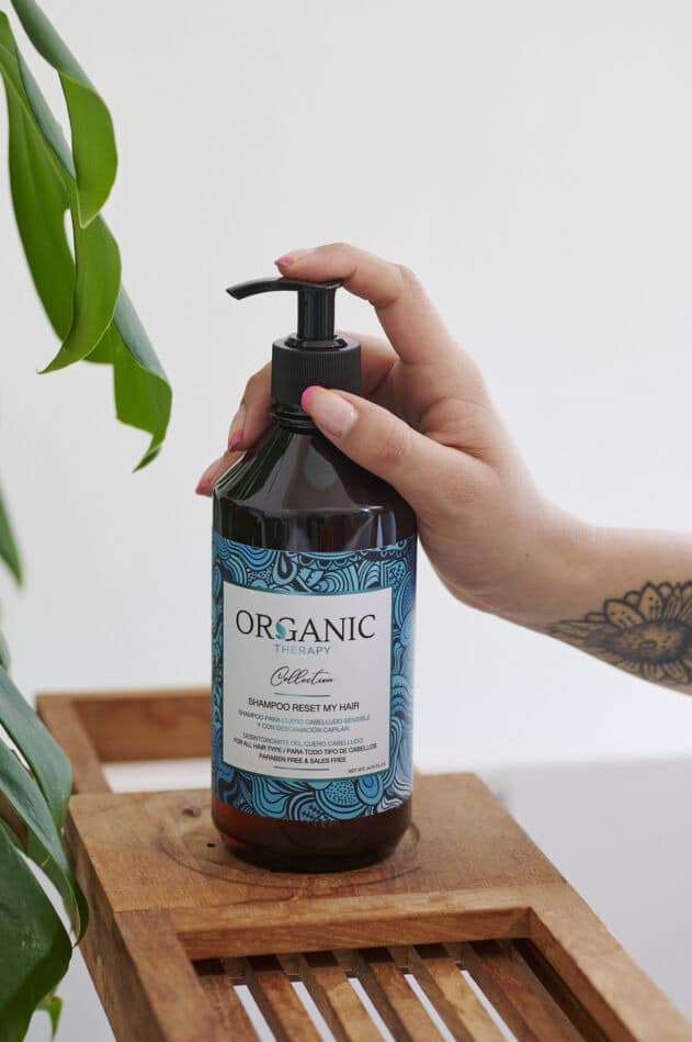 organic shampoo calming scaled - ORGANIC THERAPY SHAMPOO FOR SENSITIVE AND IRRITATED SCALP 500ML